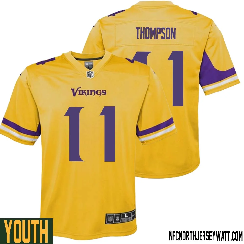 NaJee Thompson No 11 Youth Minnesota Vikings Gold Inverted Legend Jersey 1