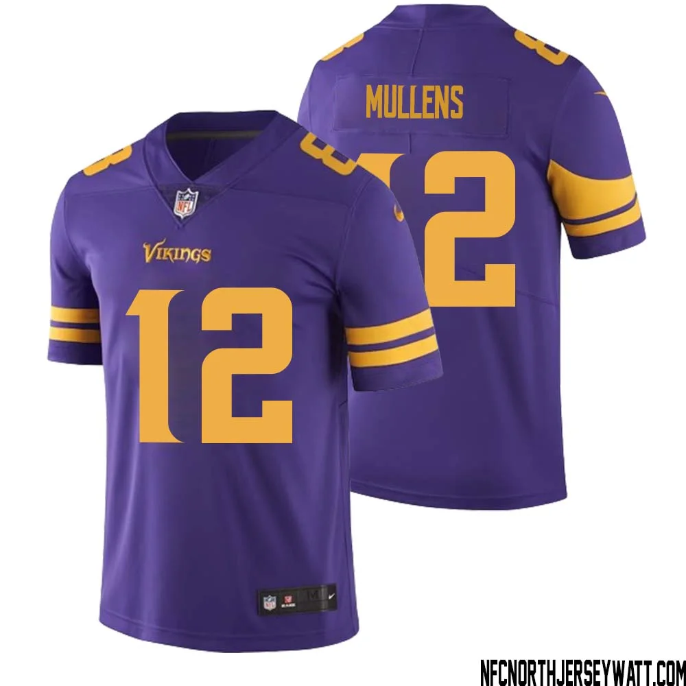 Nick Mullens No 12 Men Purple Minnesota Vikings Color Rush Vapor Untouchable Limited Jersey