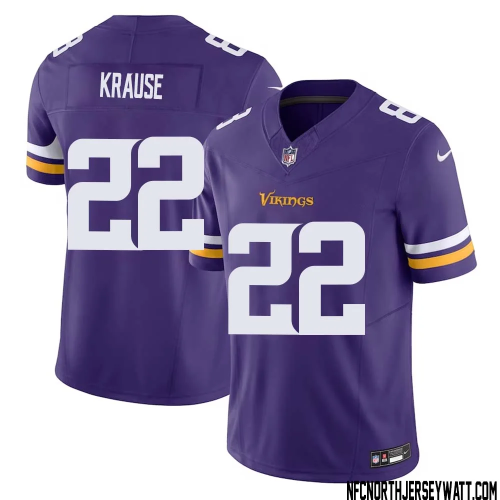 Paul Krause No 22 Men Purple Minnesota Vikings Vapor F.U.S.E. Limited Jersey