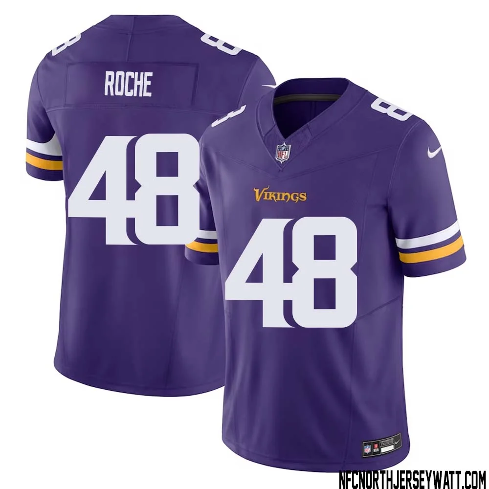 Quincy Roche No 48 Men Purple Minnesota Vikings Vapor F.U.S.E. Limited Jersey