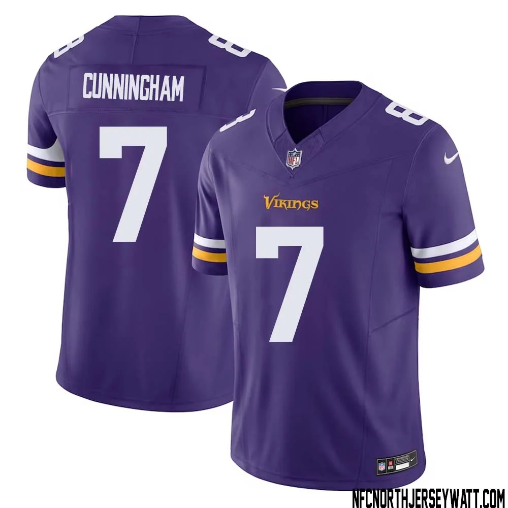 Randall Cunningham No 7 Men Purple Minnesota Vikings Vapor F.U.S.E. Limited Jersey