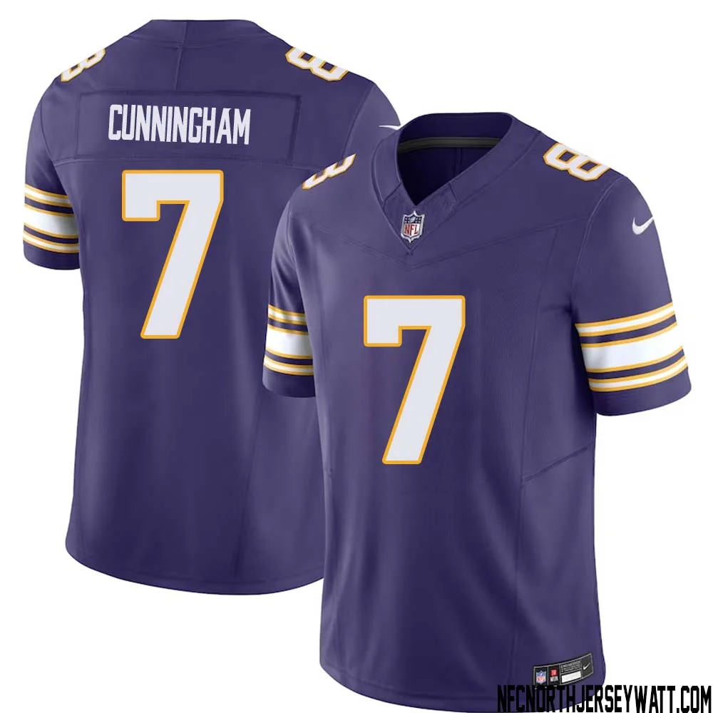 Randall Cunningham No 7 Mens Purple Minnesota Vikings Vapor F.U.S.E. Limited Jersey