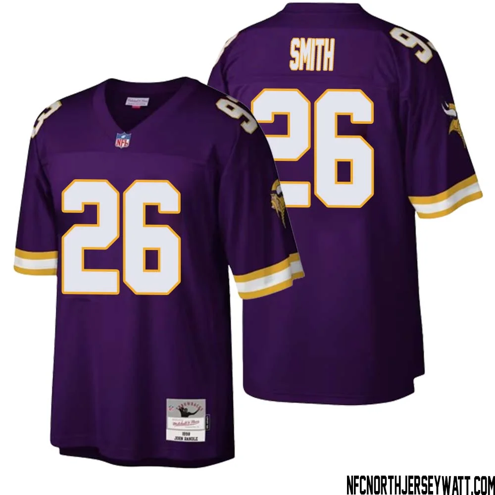 Robert Smith No 26 Men Mitchell Ness Purple Minnesota Vikings Legacy Replica Jersey