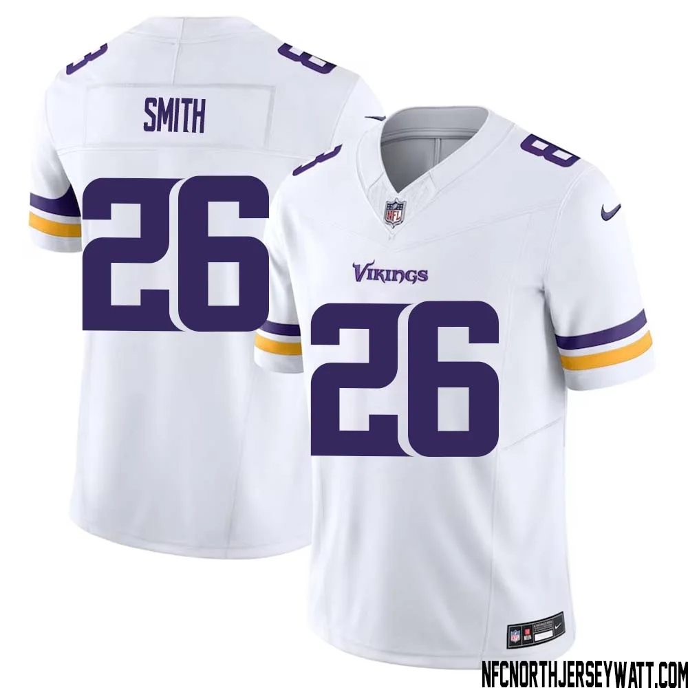 Robert Smith No 26 Men White Minnesota Vikings Vapor F.U.S.E. Limited Jersey 1