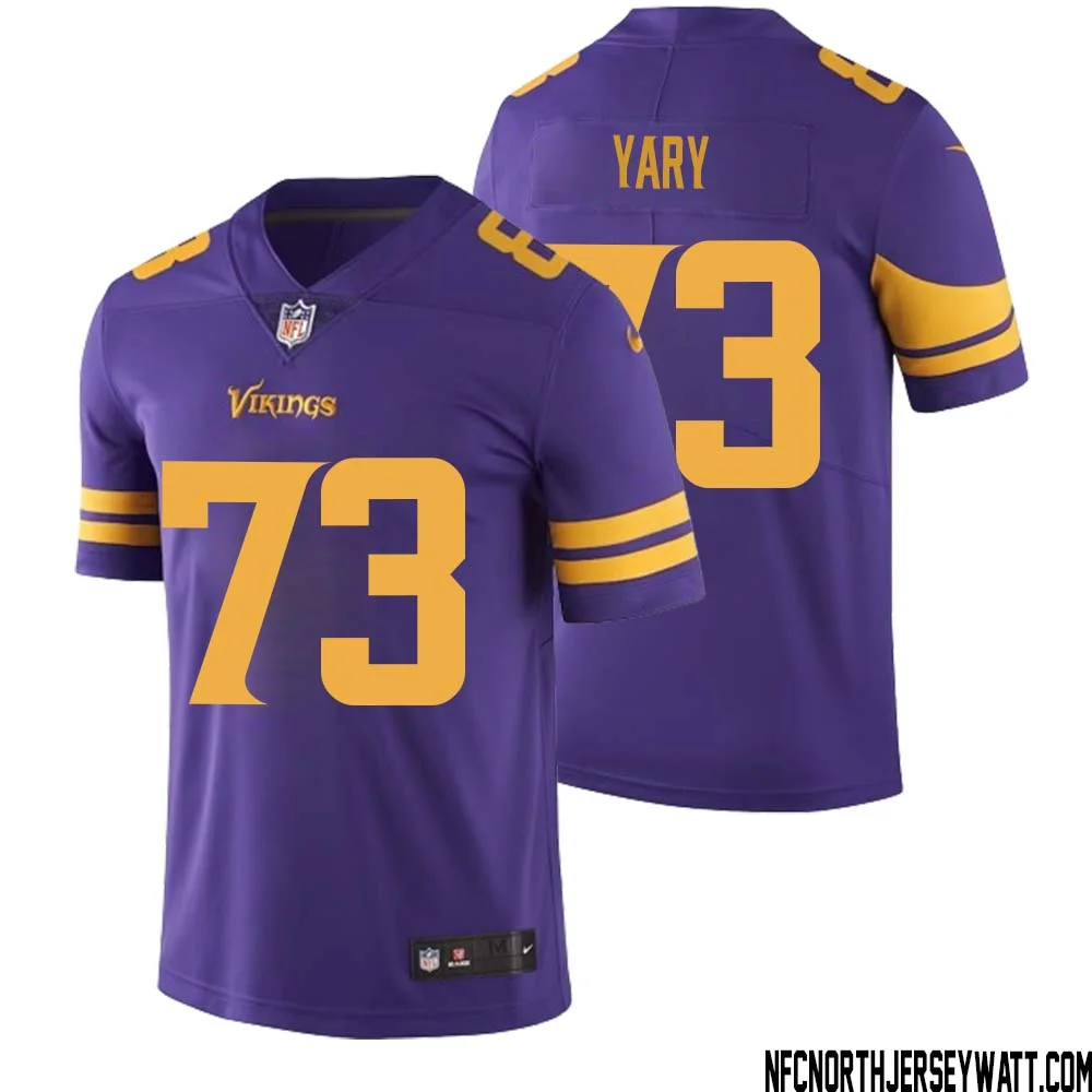 Ron Yary No 73 Men Purple Minnesota Vikings Color Rush Vapor Untouchable Limited Jersey