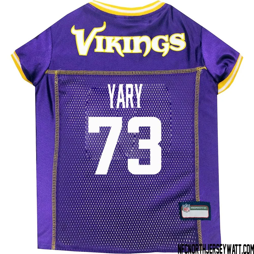 Ron Yary No 73 Purple Minnesota Vikings Dog Jersey 1