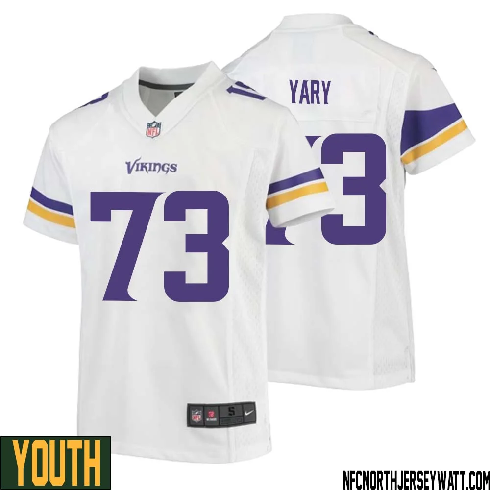 Ron Yary No 73 Youth White Minnesota Vikings Game Player Away Jersey 1