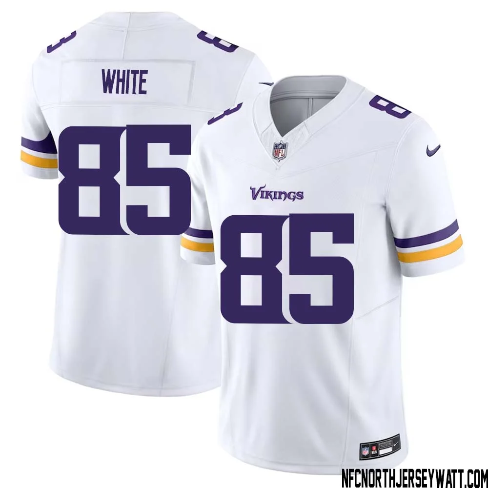 Sammy White No 85 Men White Minnesota Vikings Vapor F.U.S.E. Limited Jersey
