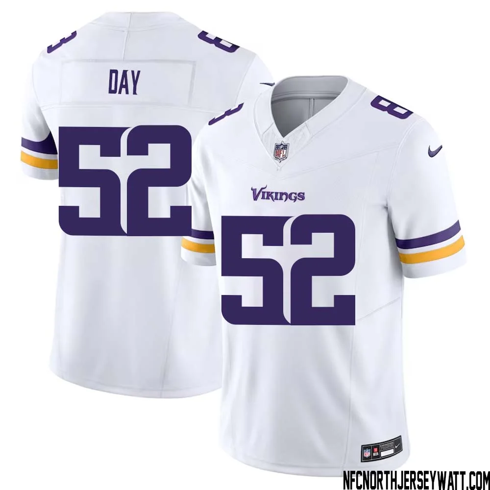 Sheldon Day No 52 Men White Minnesota Vikings Vapor F.U.S.E. Limited Jersey 1