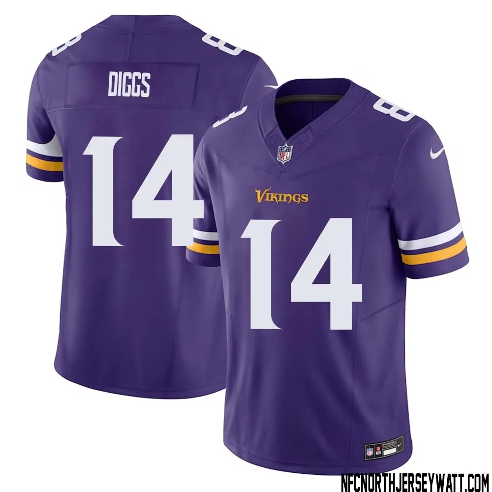 Stefon Diggs No 14 Men Purple Minnesota Vikings Vapor F.U.S.E. Limited Jersey