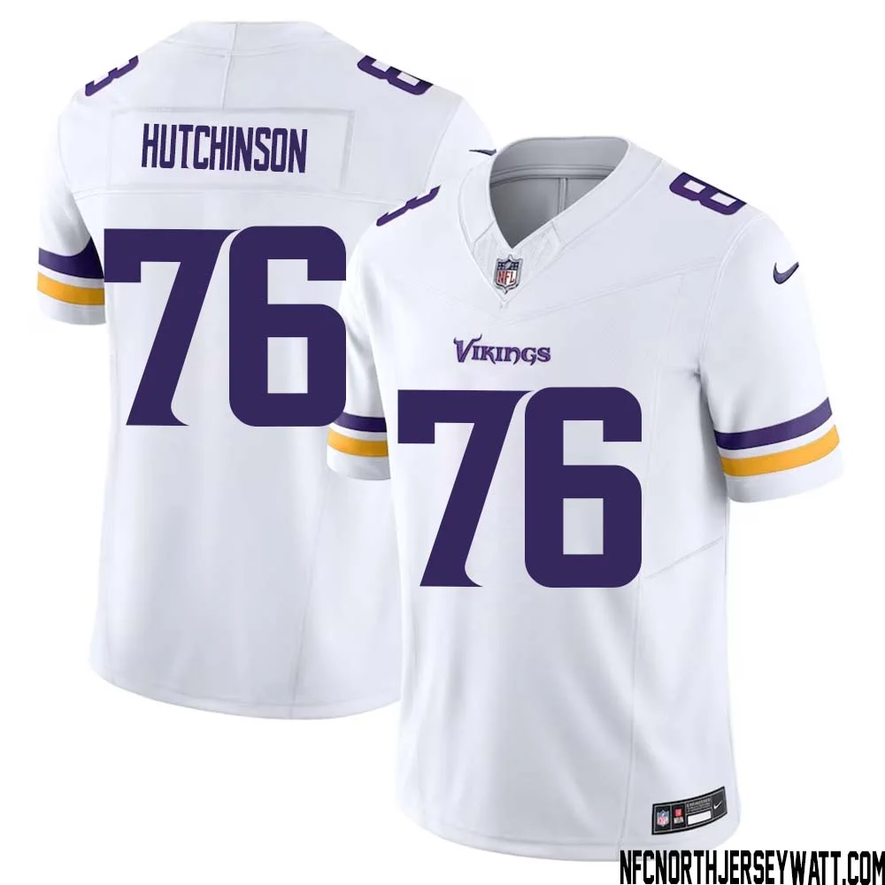 Steve Hutchinson No 76 Men White Minnesota Vikings Vapor F.U.S.E. Limited Jersey
