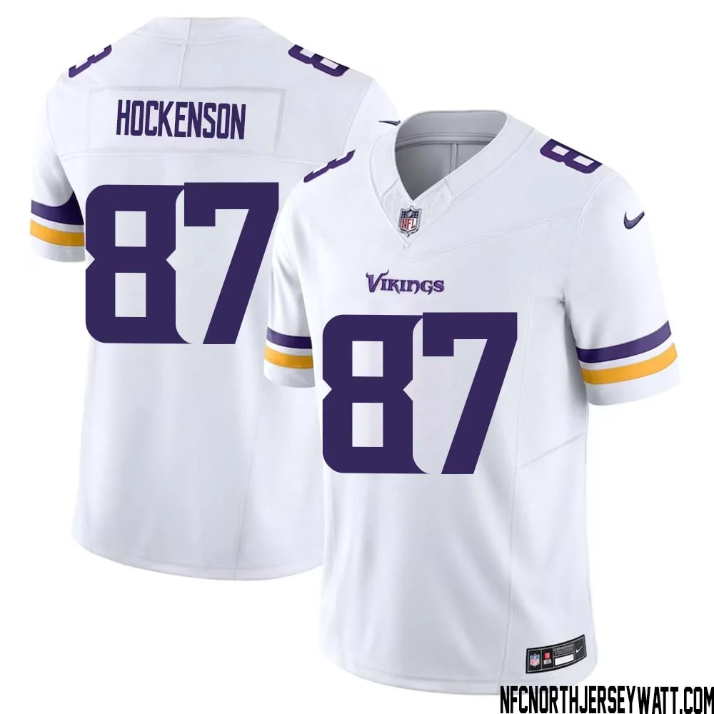 T.J. Hockenson No 87 Men White Minnesota Vikings Vapor F.U.S.E. Limited Jersey