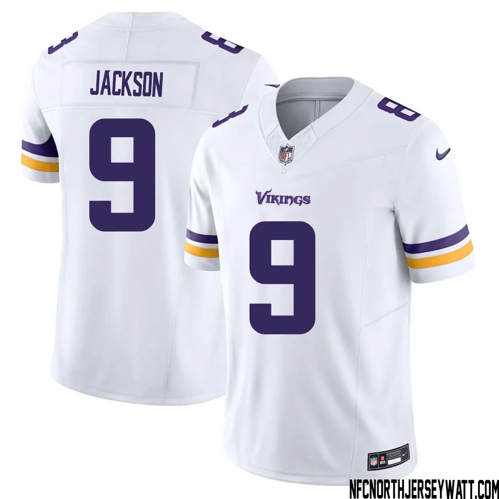 Trishton Jackson No 9 Men White Minnesota Vikings Vapor F.U.S.E. Limited Jersey