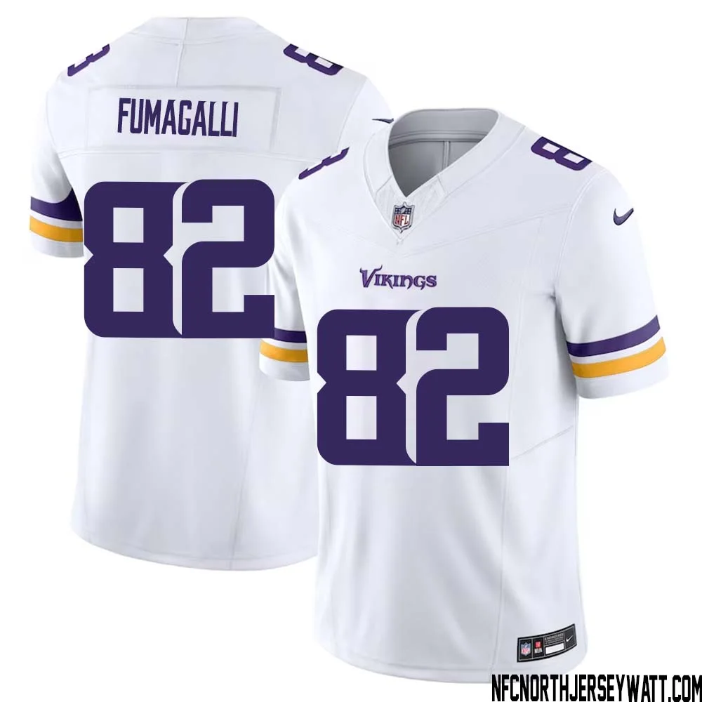 Troy Fumagalli No 82 Men White Minnesota Vikings Vapor F.U.S.E. Limited Jersey