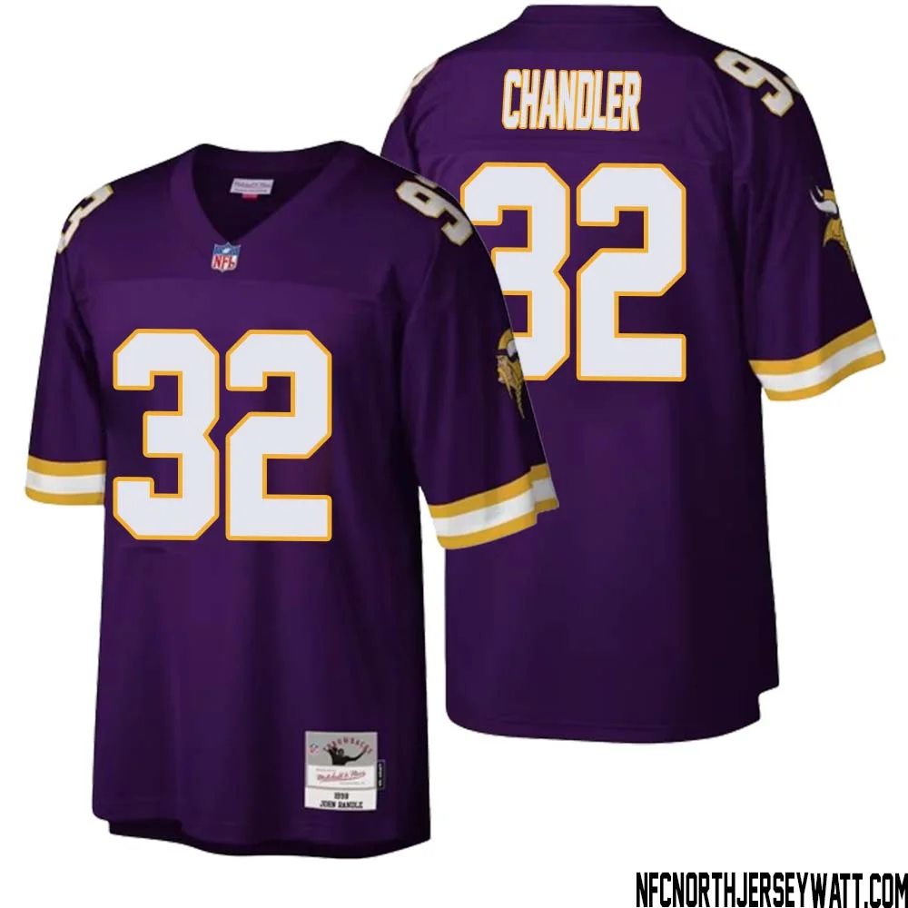 Ty Chandler No 32 Men Mitchell Ness Purple Minnesota Vikings Legacy Replica Jersey