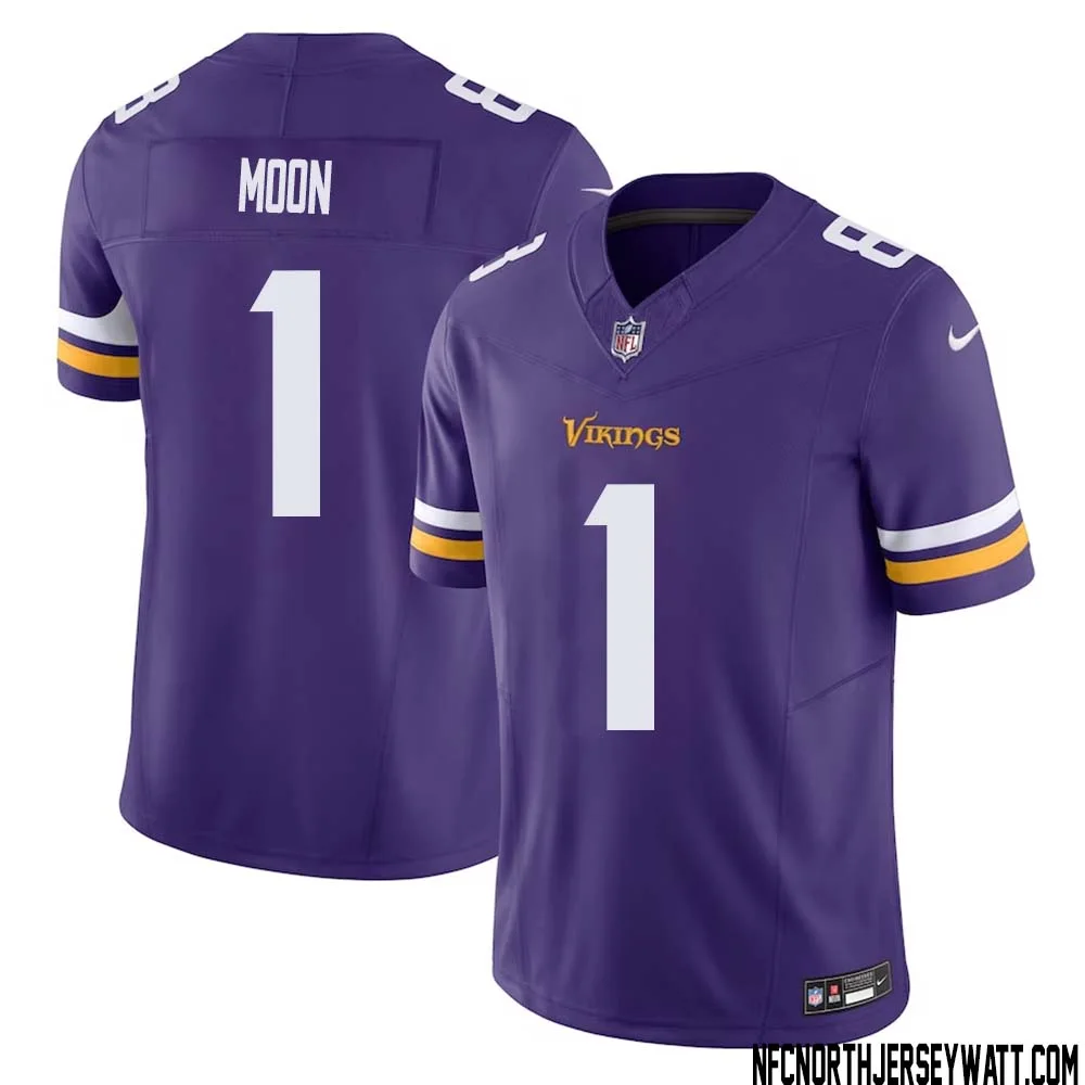 Warren Moon No 1 Men Purple Minnesota Vikings Vapor F.U.S.E. Limited Jersey
