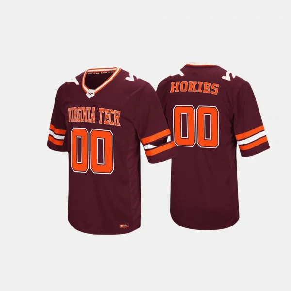 Youth's Virginia Tech Hokies Custom #0 Maroon Hail Mary II Jersey -