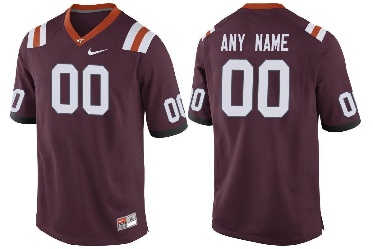 Youth's Virginia Tech Hokies Maroon Player Custom Performance Jersey -